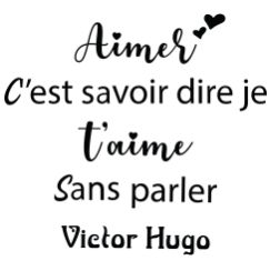 Victor Hugo: Aimer c'est savoir dire je t'aime sans parler 