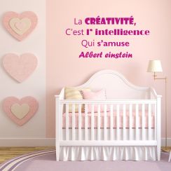 Albert Einstein: La cr&eacute;ativit&eacute; c'est l'intelligence qui s'amuse