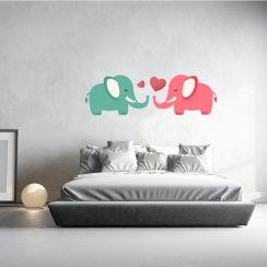Couple d'&eacute;l&eacute;phants