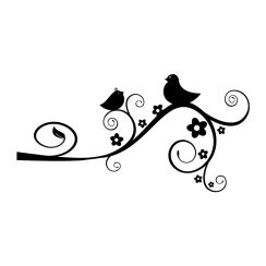 Deux oiseaux pos&eacute;s sur une branche