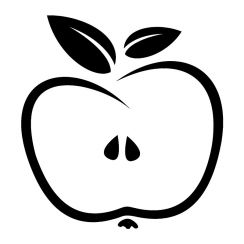 Pomme stylis&eacute;e