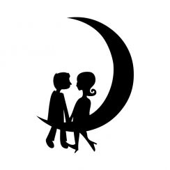 Amoureux dans la lune