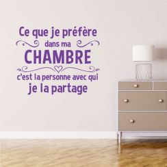 Ce que je pr&eacute;f&egrave;re dans ma chambre