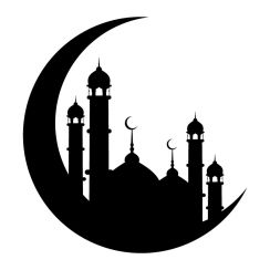 Mosqu&eacute;e inscrite dans un croissant