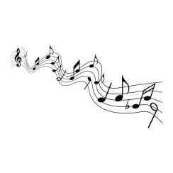 Partition de musique qui se d&eacute;hanche