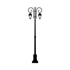 Double lampadaire r&eacute;tro