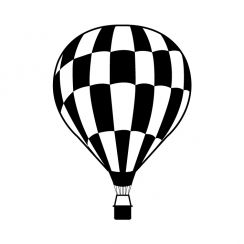 Montgolfi&egrave;re &agrave; damier