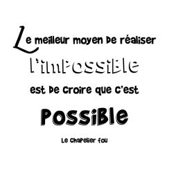 R&eacute;aliser l'impossible