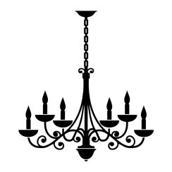Lustre &agrave; bougies