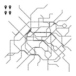 Plan du m&eacute;tro parisien