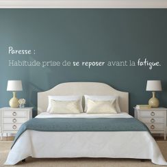 D&eacute;finition paresse