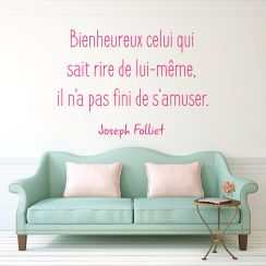 Bienheureux celui qui sait rire de lui-m&ecirc;me