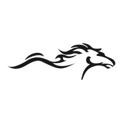 Cheval au galop stylis&eacute;