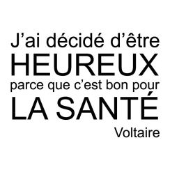 J'ai d&eacute;cid&eacute; d'&ecirc;tre heureux