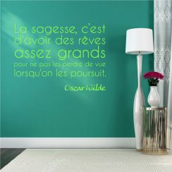 La sagesse, c'est d'avoir des r&ecirc;ves...