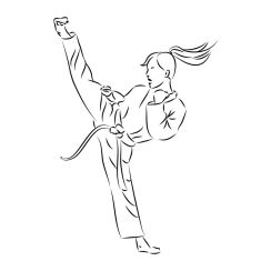 Femme karat&eacute;ka