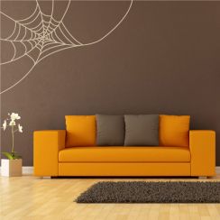 Toile d'araign&eacute;e dans un coin de mur
