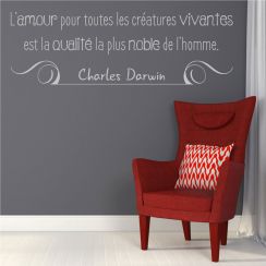 Darwin : l'amour pour toutes les cr&eacute;atures vivantes
