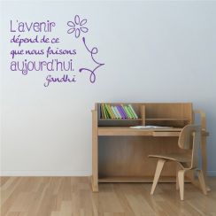 Gandhi : l'avenir d&eacute;pend de...
