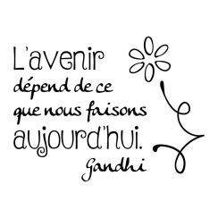 Gandhi : l'avenir d&eacute;pend de...