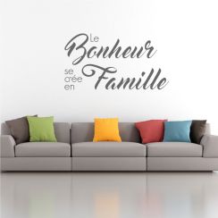 Le bonheur se cr&eacute;e en famille