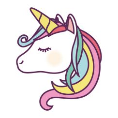 Licorne color&eacute;e