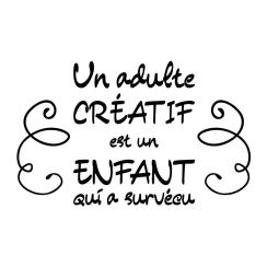 Un adulte cr&eacute;atif...
