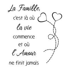 La famille, c'est l&agrave; o&ugrave; la vie commence