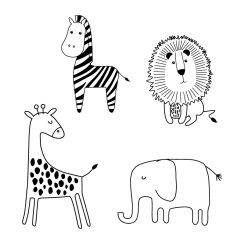 Animaux mignons de la savane