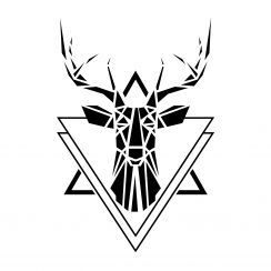 Cerf G&eacute;om&eacute;trique / Origami