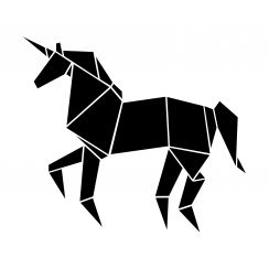 Licorne g&eacute;om&eacute;trique