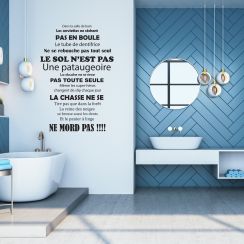 Dans la salle de bain  Les serviettes ne s&eacute;chent  PAS EN BOULE  ...