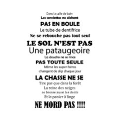 Dans la salle de bain  Les serviettes ne s&eacute;chent  PAS EN BOULE  ...