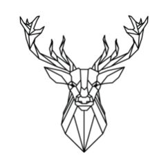 Cerf g&eacute;om&eacute;trique